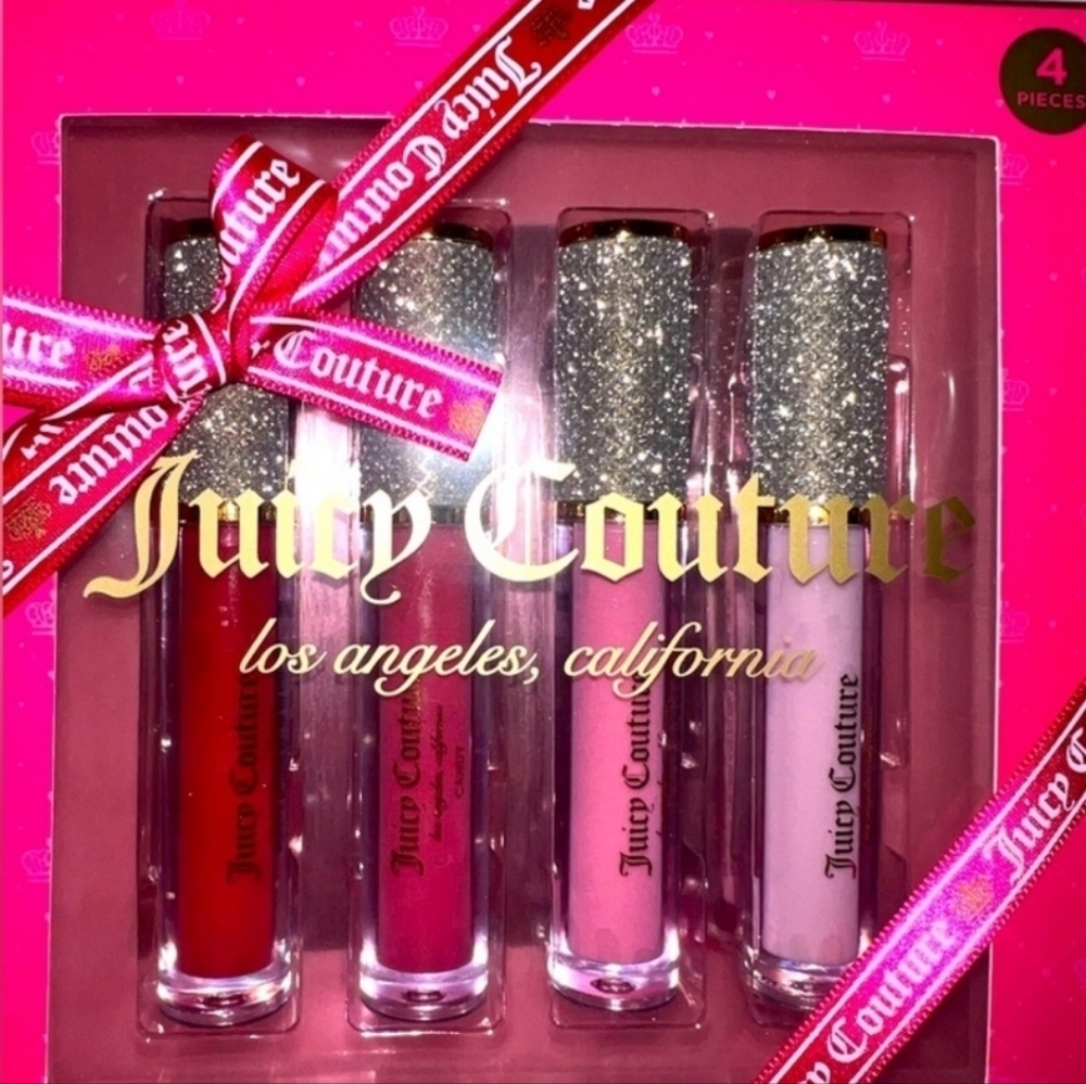 🔹️Juicy Couture 🔹️Lip Gloss Set - Red, Pink, Cream